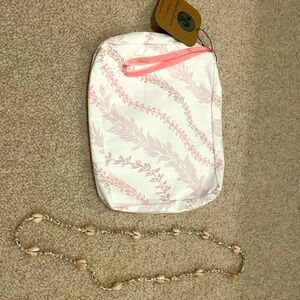 NWT clutch and bonus necklace